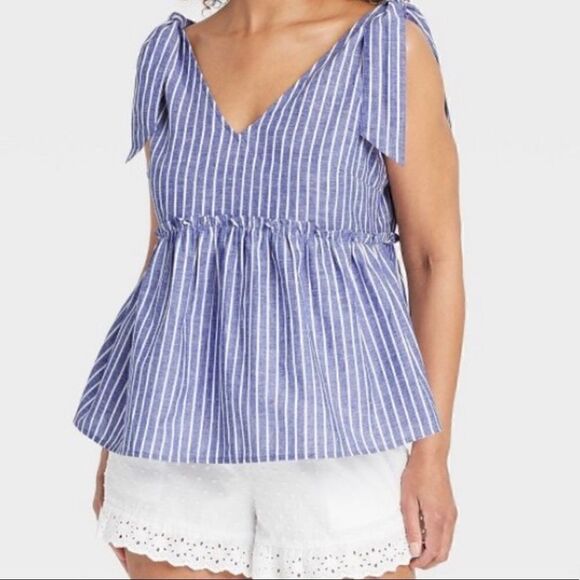 Striped summer top   - Picture 1 of 8